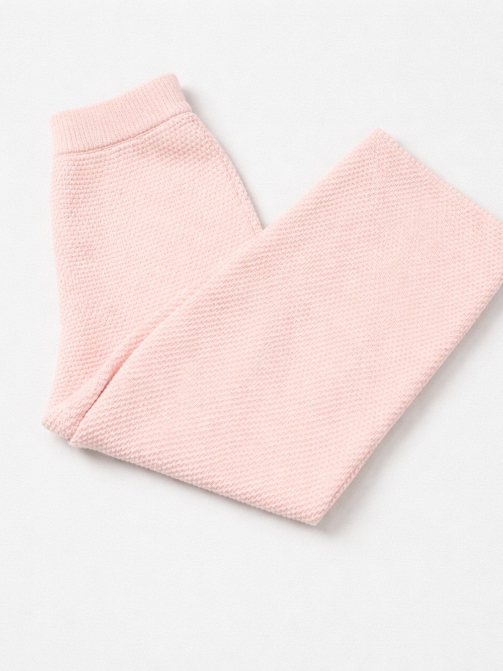 Sincerely Jules Wide Leg Knit Pants in Light Pink
